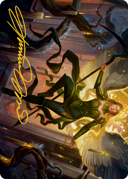 Sigarda, Champion of Light Art Card (Gold-Stamped Signature) [Innistrad: Midnight Hunt Art Series] | Sanctuary Gaming