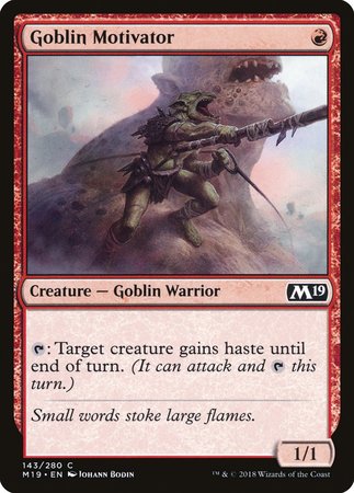 Goblin Motivator [Core Set 2019] | Sanctuary Gaming