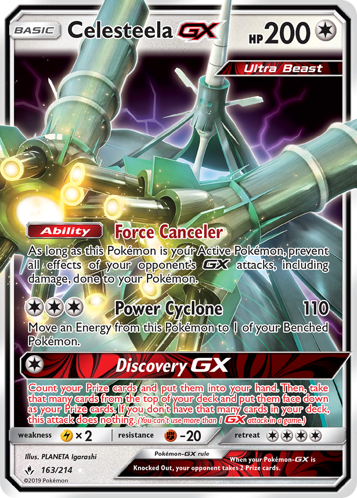 Celesteela GX (163/214) [Sun & Moon: Unbroken Bonds] | Sanctuary Gaming