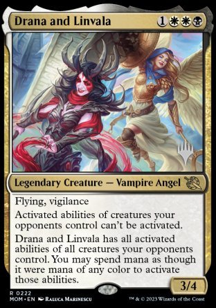 Drana and Linvala (Promo Pack) [March of the Machine Promos] | Sanctuary Gaming
