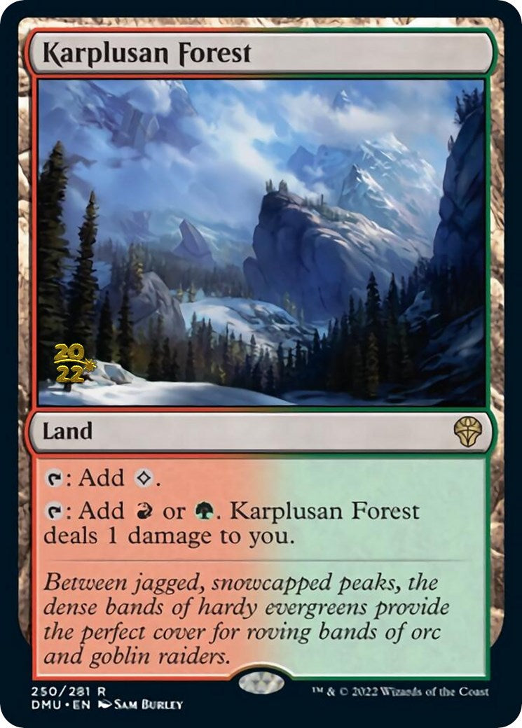 Karplusan Forest [Dominaria United Prerelease Promos] | Sanctuary Gaming
