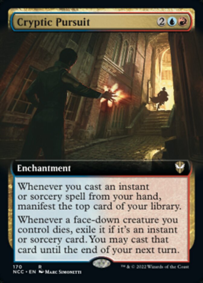 Cryptic Pursuit (Extended Art) [Streets of New Capenna Commander] | Sanctuary Gaming