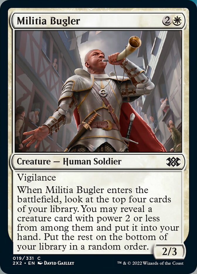 Militia Bugler [Double Masters 2022] | Sanctuary Gaming