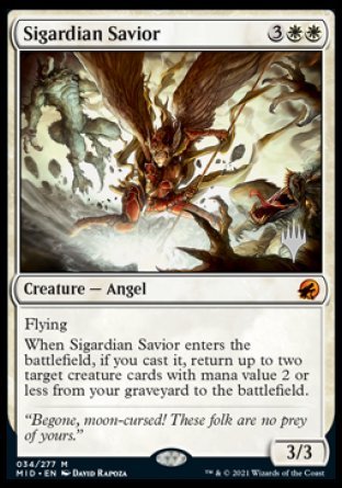 Sigardian Savior (Promo Pack) [Innistrad: Midnight Hunt Promos] | Sanctuary Gaming