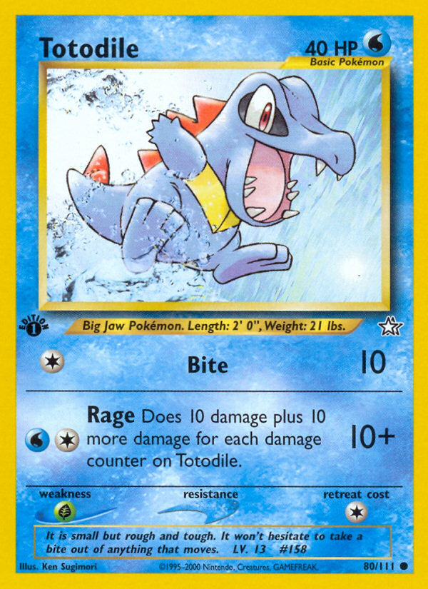 Totodile (80/111) [Neo Genesis 1st Edition] | Sanctuary Gaming