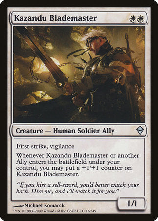 Kazandu Blademaster [Zendikar] | Sanctuary Gaming