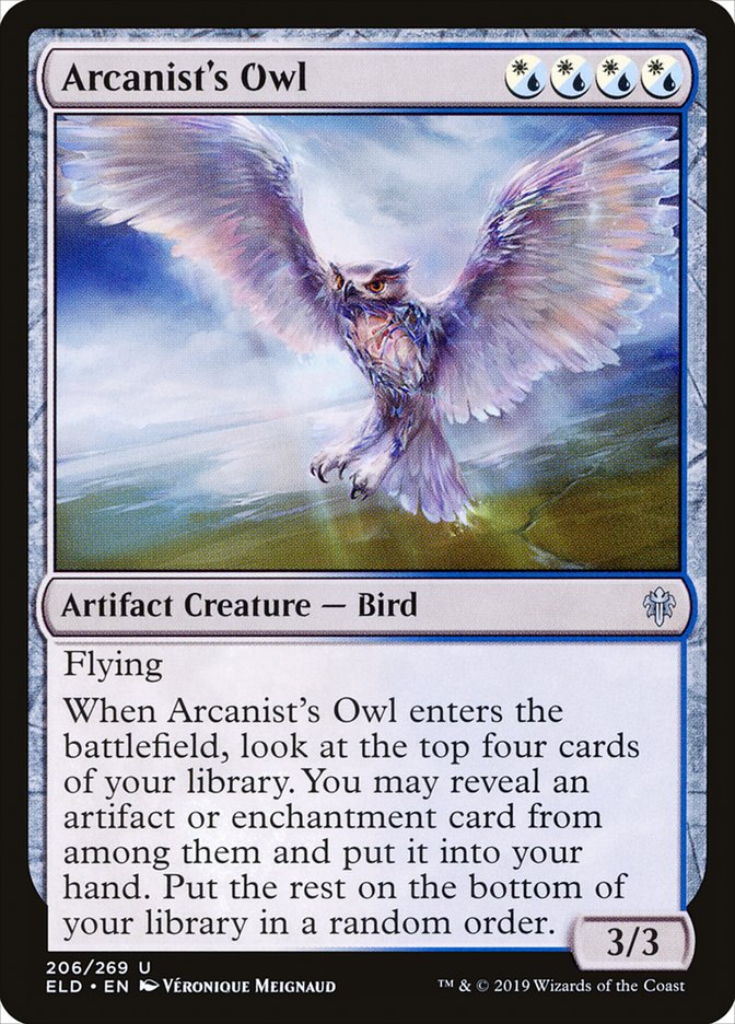 Arcanist's Owl [Throne of Eldraine] | Sanctuary Gaming
