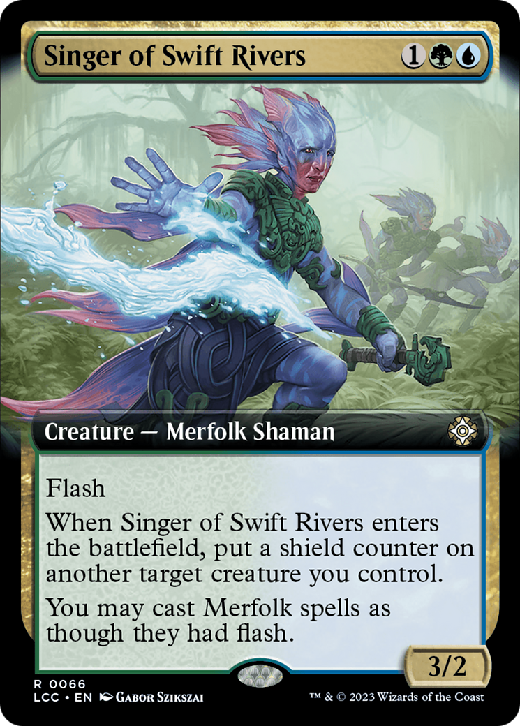 Singer of Swift Rivers (Extended Art) [The Lost Caverns of Ixalan Commander] | Sanctuary Gaming