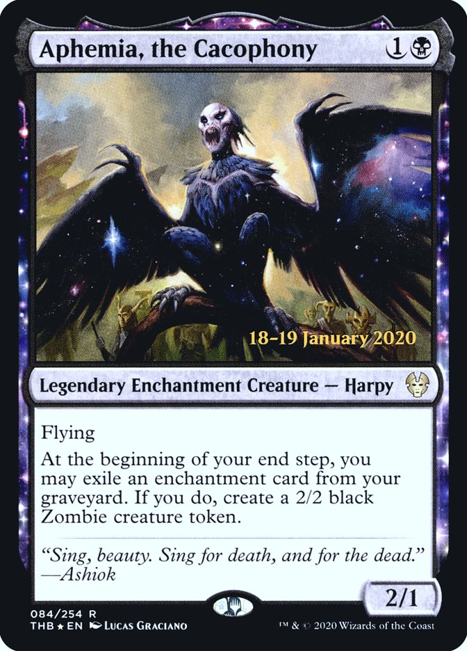 Aphemia, the Cacophony [Theros Beyond Death Prerelease Promos] | Sanctuary Gaming