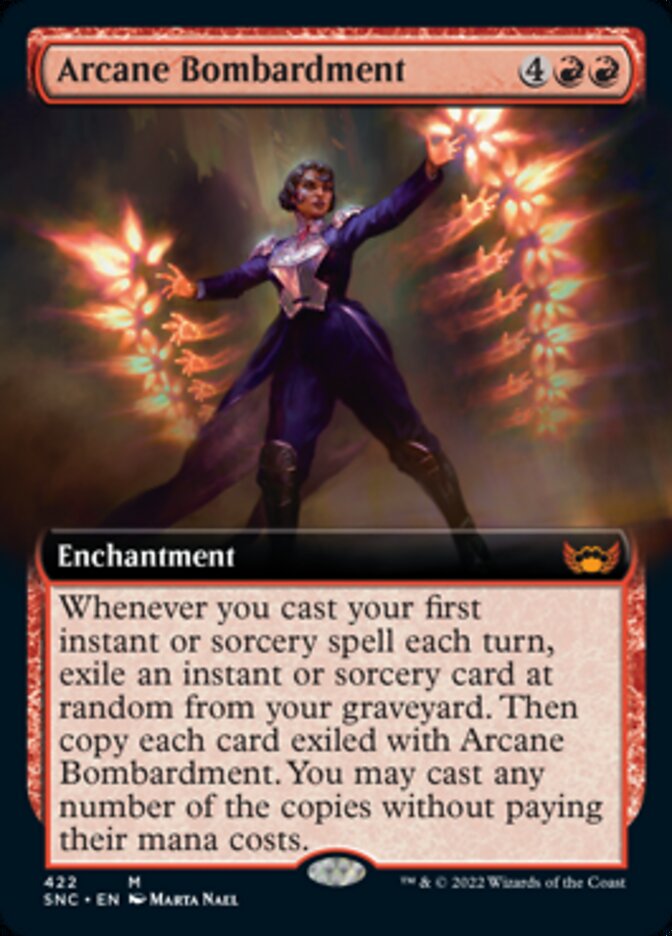 Arcane Bombardment (Extended Art) [Streets of New Capenna] | Sanctuary Gaming