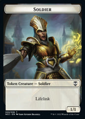 Soldier (09) // Cat Beast Double-sided Token [Streets of New Capenna Commander Tokens] | Sanctuary Gaming