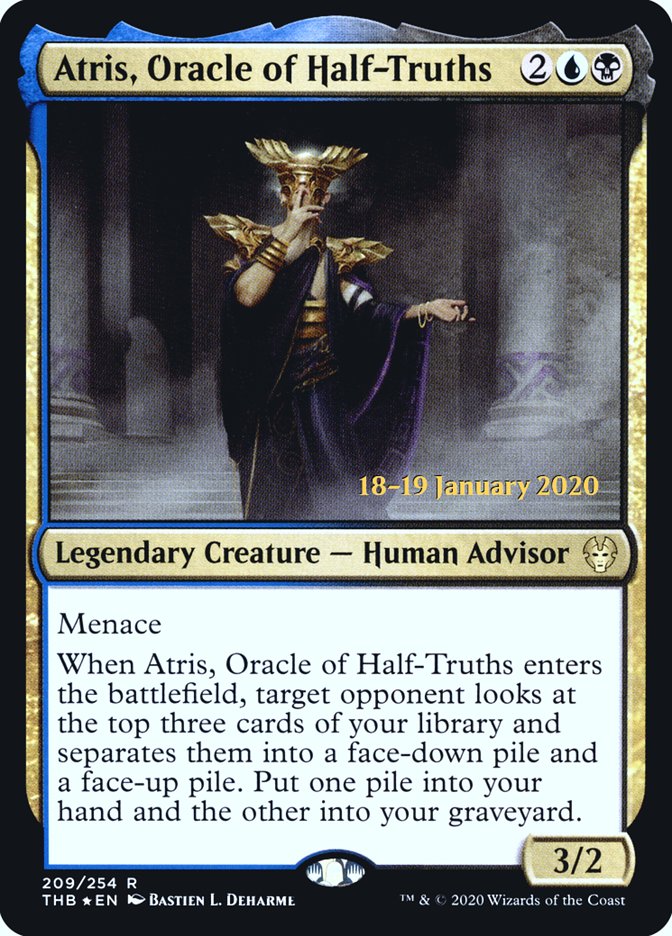 Atris, Oracle of Half-Truths [Theros Beyond Death Prerelease Promos] | Sanctuary Gaming