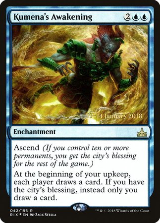 Kumena's Awakening [Rivals of Ixalan Promos] | Sanctuary Gaming