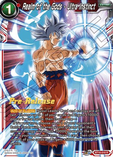 Realm of the Gods - Ultra Instinct (BT16-018) [Realm of the Gods Prerelease Promos] | Sanctuary Gaming