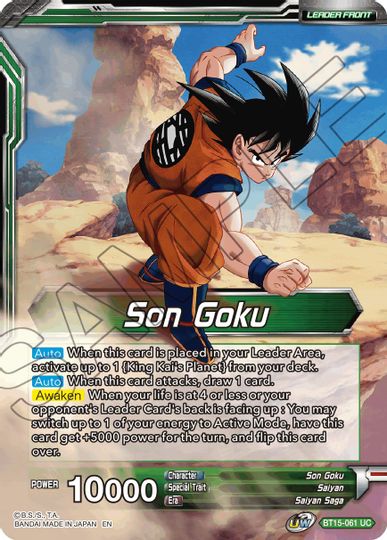 Son Goku // Son Goku, Destined Confrontation (BT15-061) [Saiyan Showdown Prerelease Promos] | Sanctuary Gaming