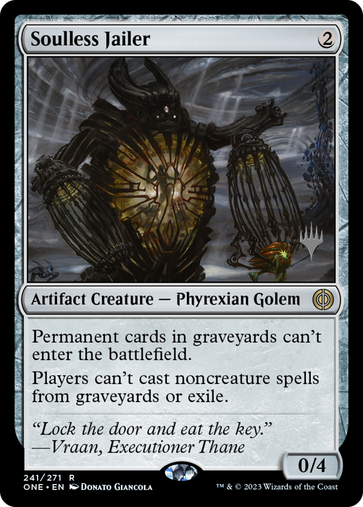 Soulless Jailer (Promo Pack) [Phyrexia: All Will Be One Promos] | Sanctuary Gaming