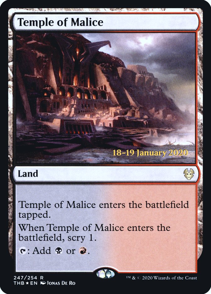 Temple of Malice [Theros Beyond Death Prerelease Promos] | Sanctuary Gaming