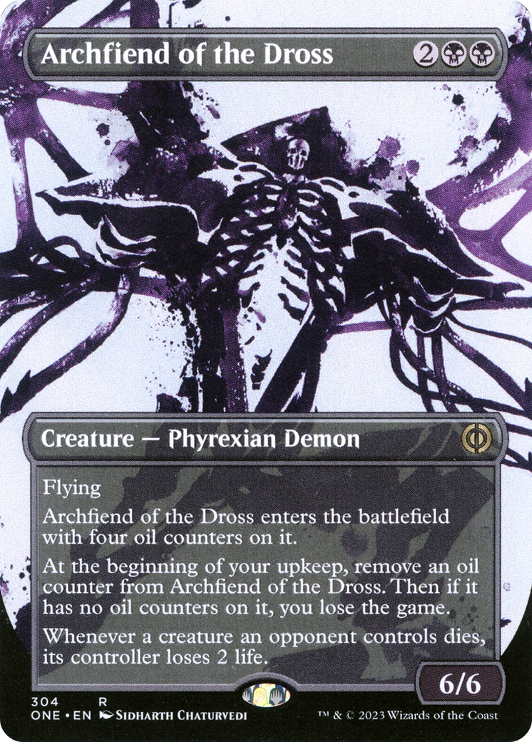 Archfiend of the Dross (Borderless Ichor) [Phyrexia: All Will Be One] | Sanctuary Gaming