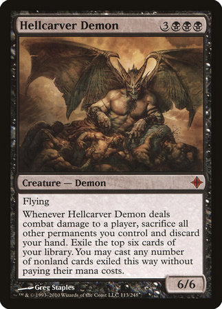 Hellcarver Demon [Rise of the Eldrazi] | Sanctuary Gaming