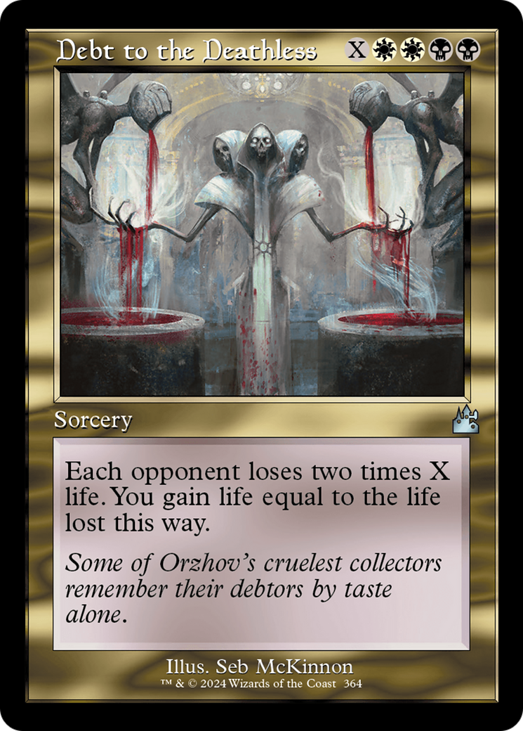 Debt to the Deathless (Retro Frame) [Ravnica Remastered] | Sanctuary Gaming