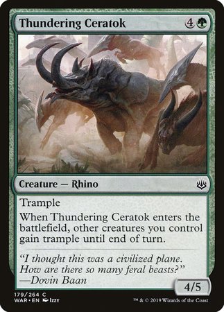 Thundering Ceratok [War of the Spark] | Sanctuary Gaming