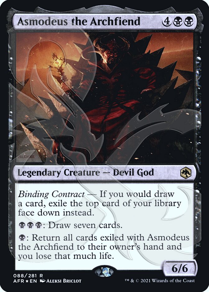 Asmodeus the Archfiend (Ampersand Promo) [Dungeons & Dragons: Adventures in the Forgotten Realms Promos] | Sanctuary Gaming