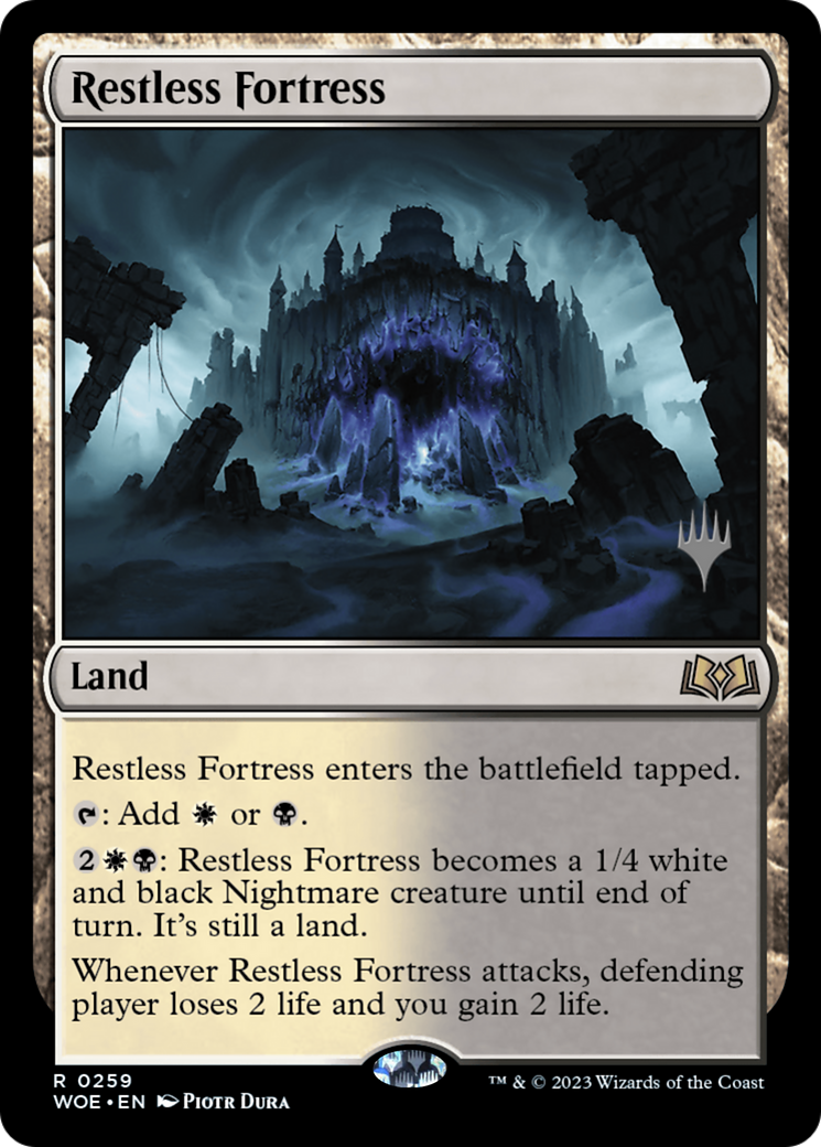 Restless Fortress (Promo Pack) [Wilds of Eldraine Promos] | Sanctuary Gaming