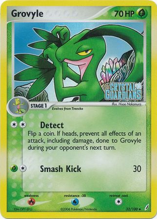 Grovyle (32/100) (Stamped) [EX: Crystal Guardians] | Sanctuary Gaming