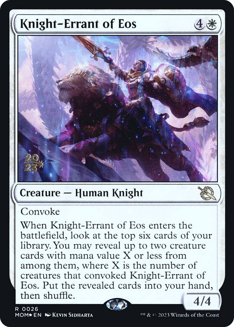 Knight-Errant of Eos [March of the Machine Prerelease Promos] | Sanctuary Gaming