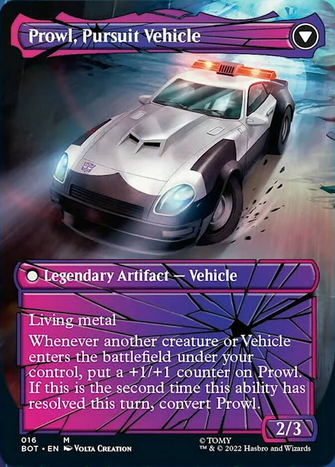 Prowl, Stoic Strategist // Prowl, Pursuit Vehicle (Shattered Glass) [Universes Beyond: Transformers] | Sanctuary Gaming