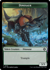 Elephant // Dinosaur (0010) Double-Sided Token [The Lost Caverns of Ixalan Commander Tokens] | Sanctuary Gaming