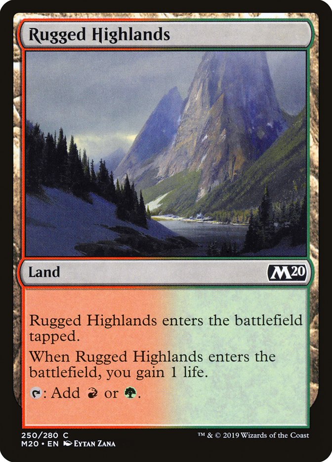 Rugged Highlands [Core Set 2020] | Sanctuary Gaming