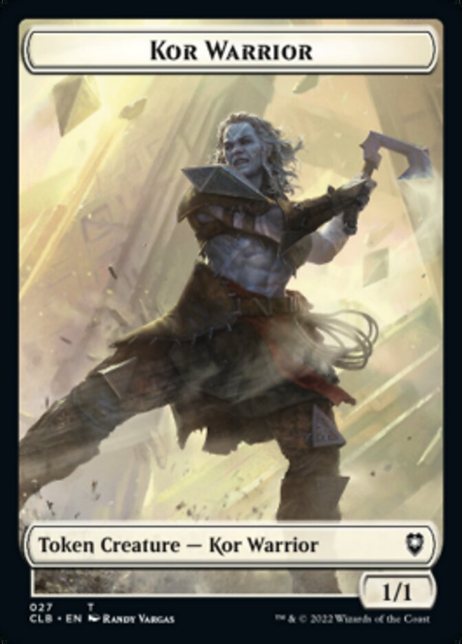 Kor Warrior // Angel Warrior Double-sided Token [Commander Legends: Battle for Baldur's Gate Tokens] | Sanctuary Gaming