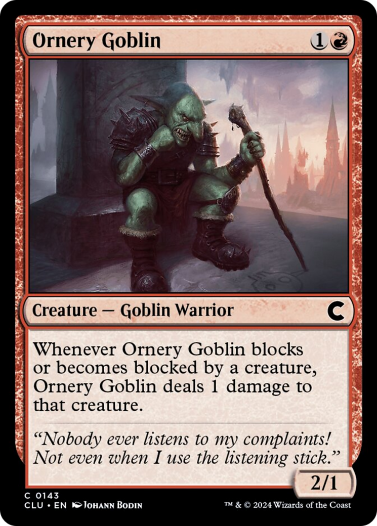 Ornery Goblin [Ravnica: Clue Edition] | Sanctuary Gaming