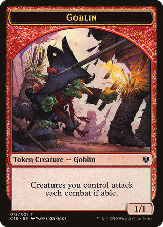Goblin // Zombie Double-sided Token [Commander 2016 Tokens] | Sanctuary Gaming