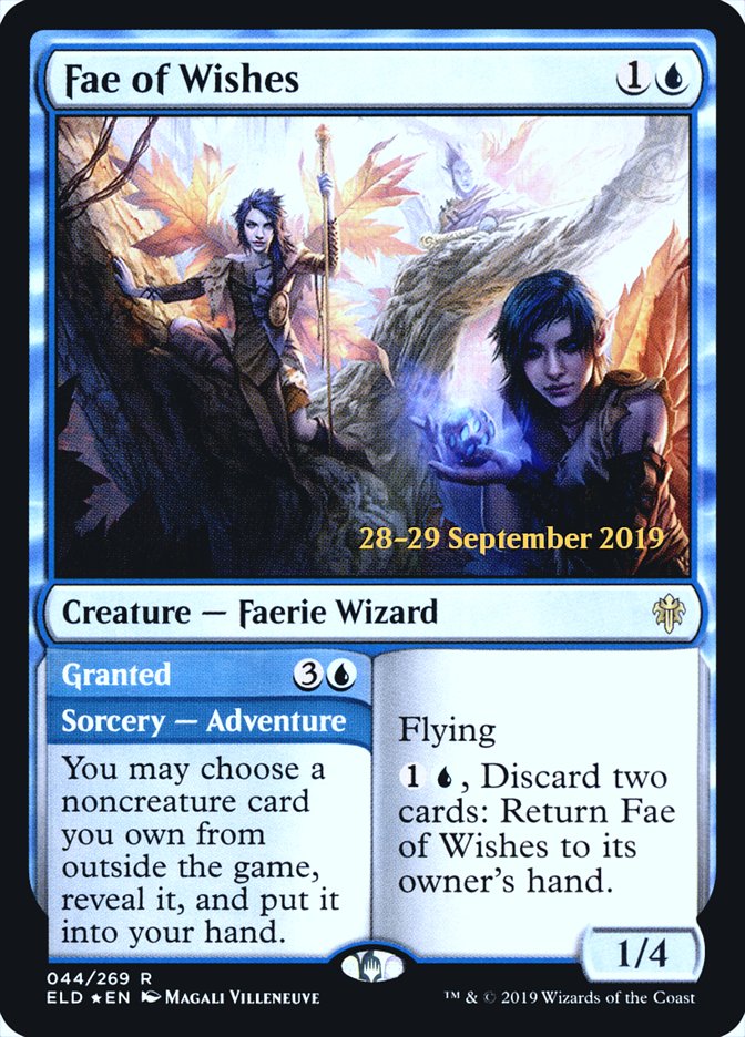 Fae of Wishes // Granted  [Throne of Eldraine Prerelease Promos] | Sanctuary Gaming