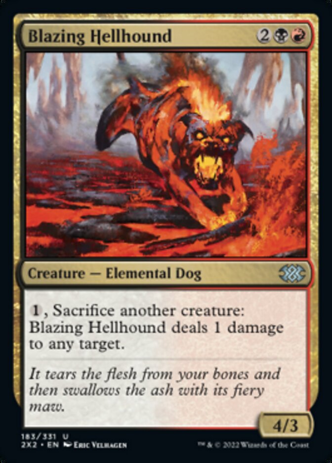 Blazing Hellhound [Double Masters 2022] | Sanctuary Gaming