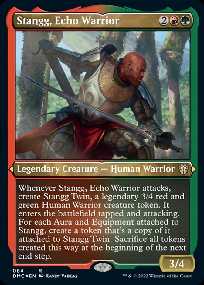 Stangg, Echo Warrior (Foil Etched) [Dominaria United Commander] | Sanctuary Gaming