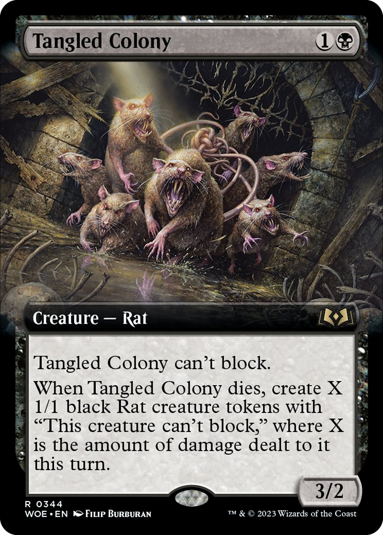 Tangled Colony (Extended Art) [Wilds of Eldraine] | Sanctuary Gaming