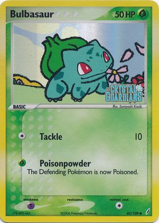 Bulbasaur (45/100) (Stamped) [EX: Crystal Guardians] | Sanctuary Gaming