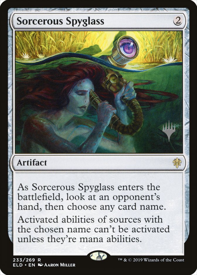 Sorcerous Spyglass (Promo Pack) [Throne of Eldraine Promos] | Sanctuary Gaming