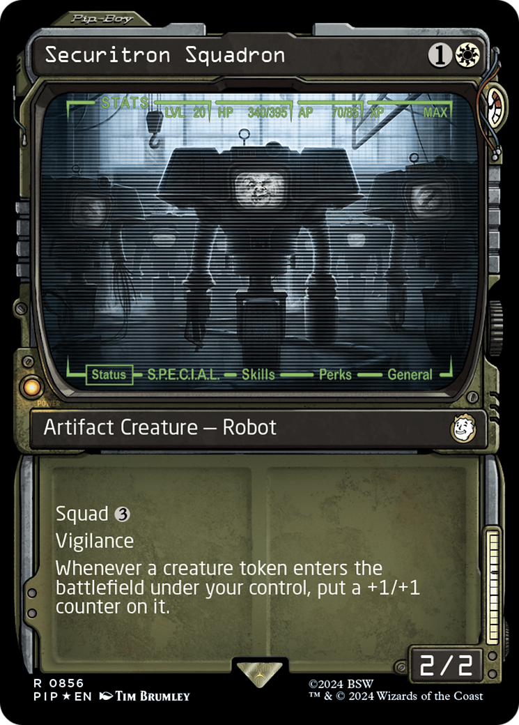 Securitron Squadron (Showcase) (Surge Foil) [Fallout] | Sanctuary Gaming