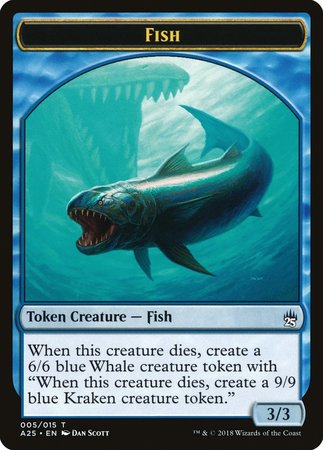 Fish Token (005) [Masters 25 Tokens] | Sanctuary Gaming
