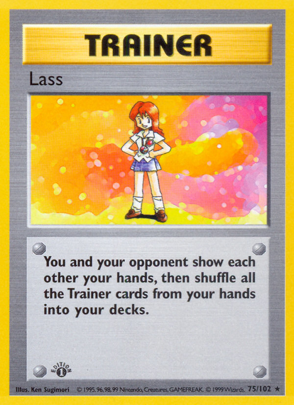 Lass (75/102) (Shadowless) [Base Set 1st Edition] | Sanctuary Gaming