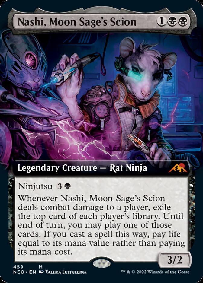 Nashi, Moon Sage's Scion (Extended Art) [Kamigawa: Neon Dynasty] | Sanctuary Gaming