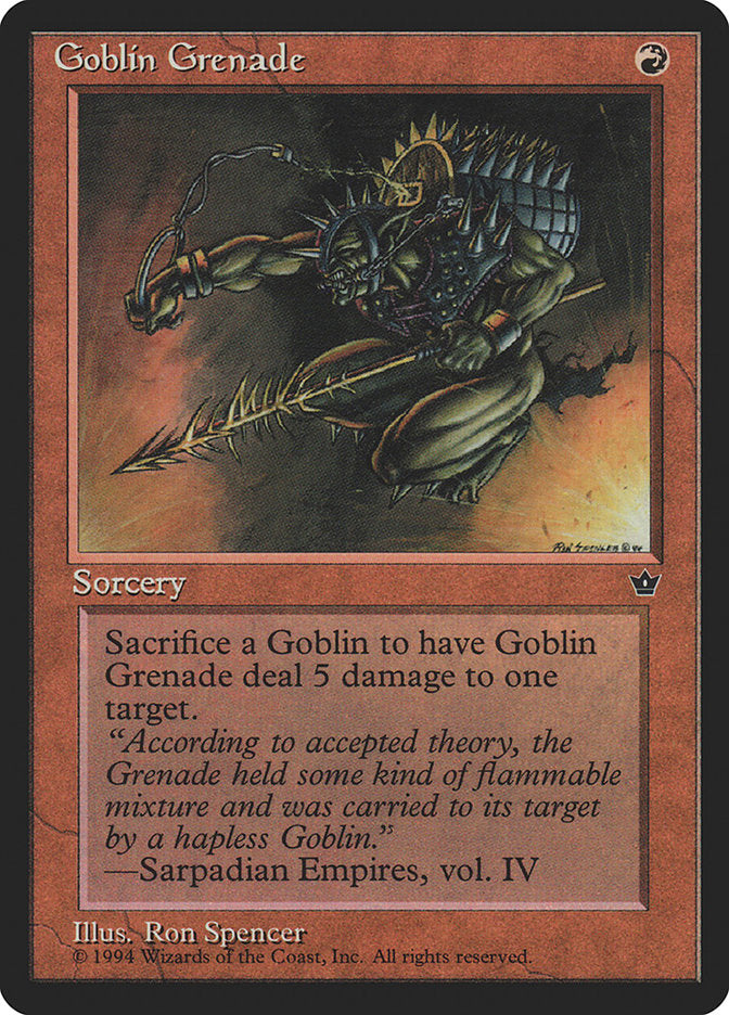 Goblin Grenade (Ron Spencer) [Fallen Empires] | Sanctuary Gaming