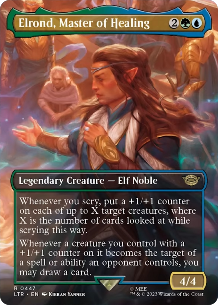 Elrond, Master of Healing (Borderless Alternate Art) [The Lord of the Rings: Tales of Middle-Earth] | Sanctuary Gaming