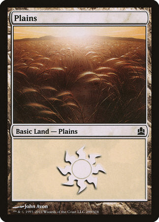 Plains (299) [Commander 2011] | Sanctuary Gaming