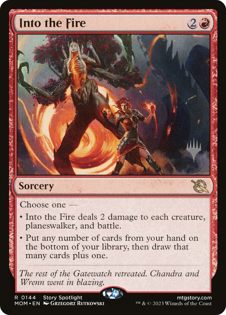Into the Fire (Promo Pack) [March of the Machine Promos] | Sanctuary Gaming