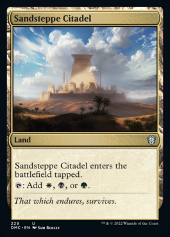 Sandsteppe Citadel [Dominaria United Commander] | Sanctuary Gaming